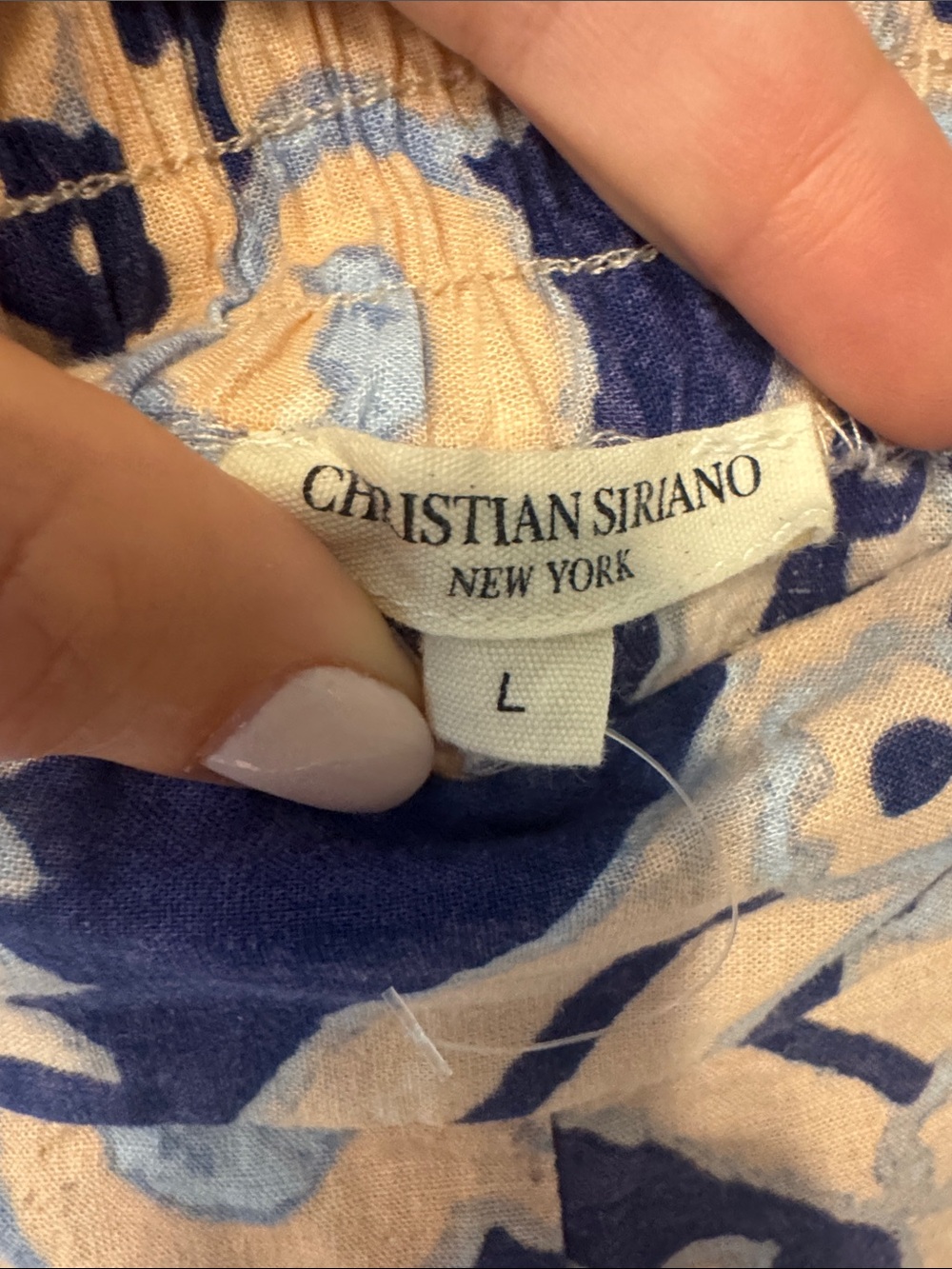 Christian Siriano Linen Blend Wide Leg Pants, size L - Picture 3 of 5